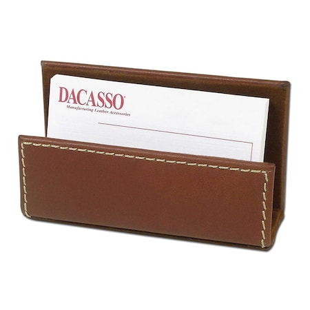 Dacasso Rustic Brown Leather Business Card Holder AG-3207